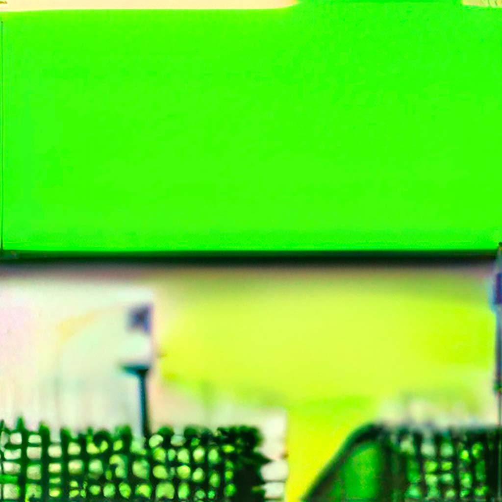 A Green Screen With a White Background (QS 58)