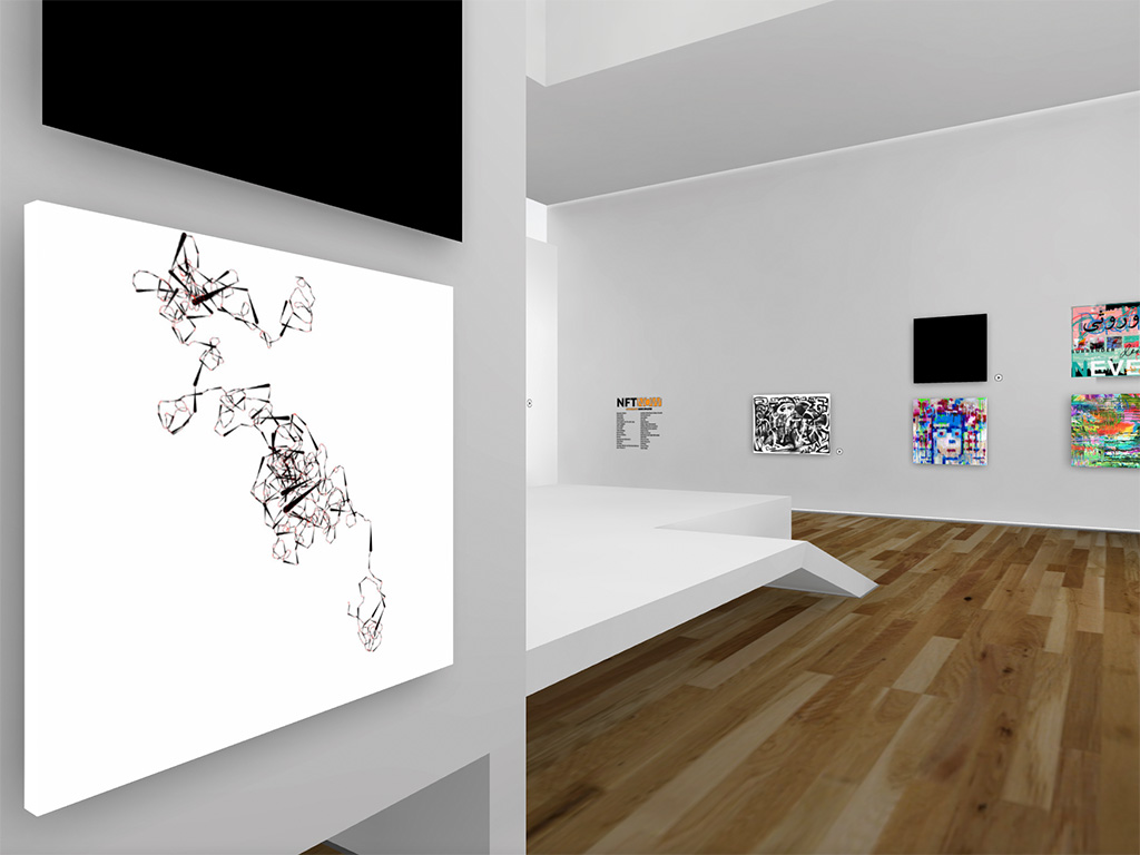 Exhibition view, 'NFTism: No Fear in Trying,' Institut, London, 2021