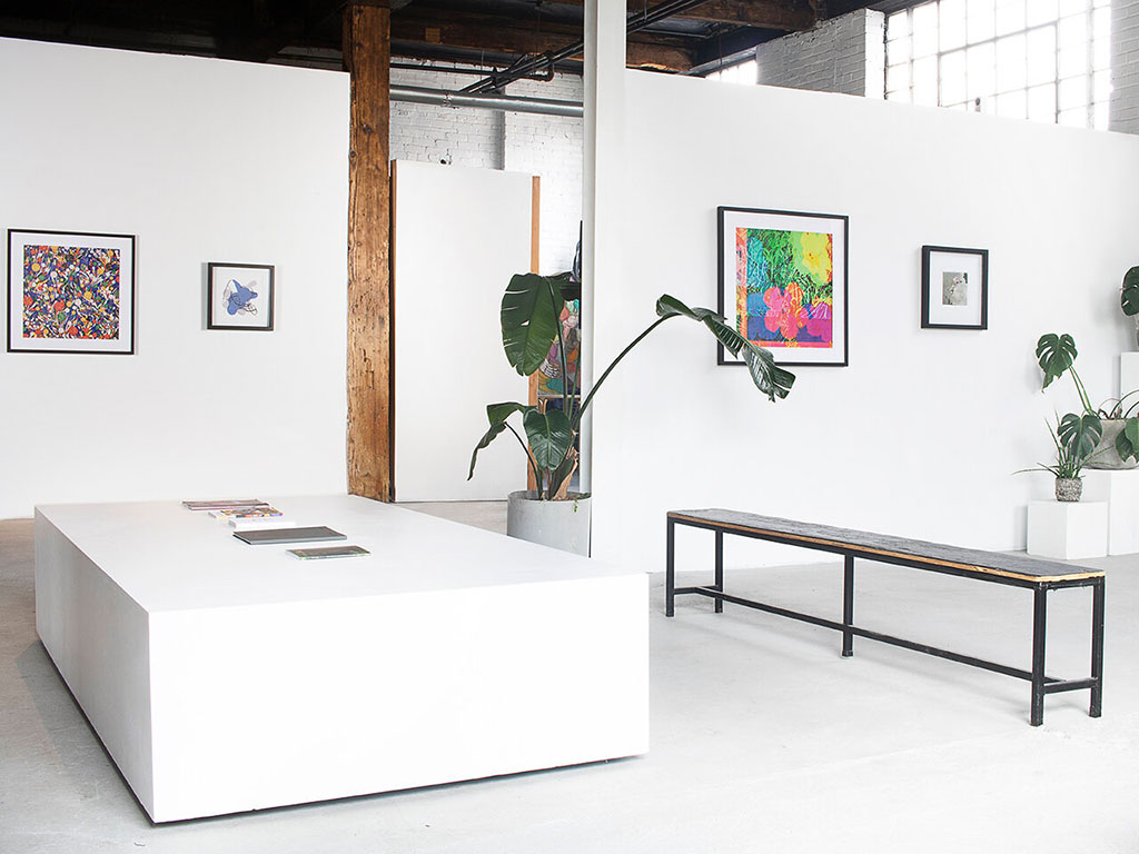 Exhibition view, 'Telephone Paintings,' Anteism, Montreal. 2021