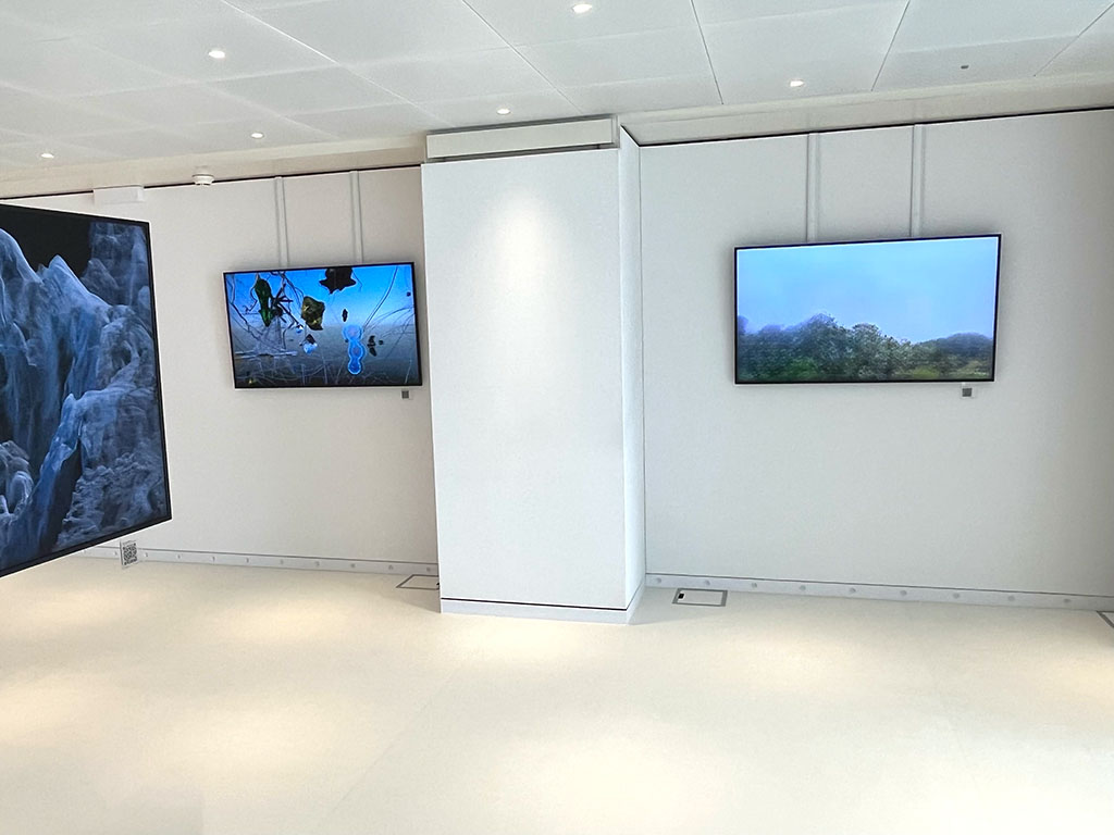 Exhibition view, 'Digital Landscapes,' Unpaired Gallery, Zug, 2022