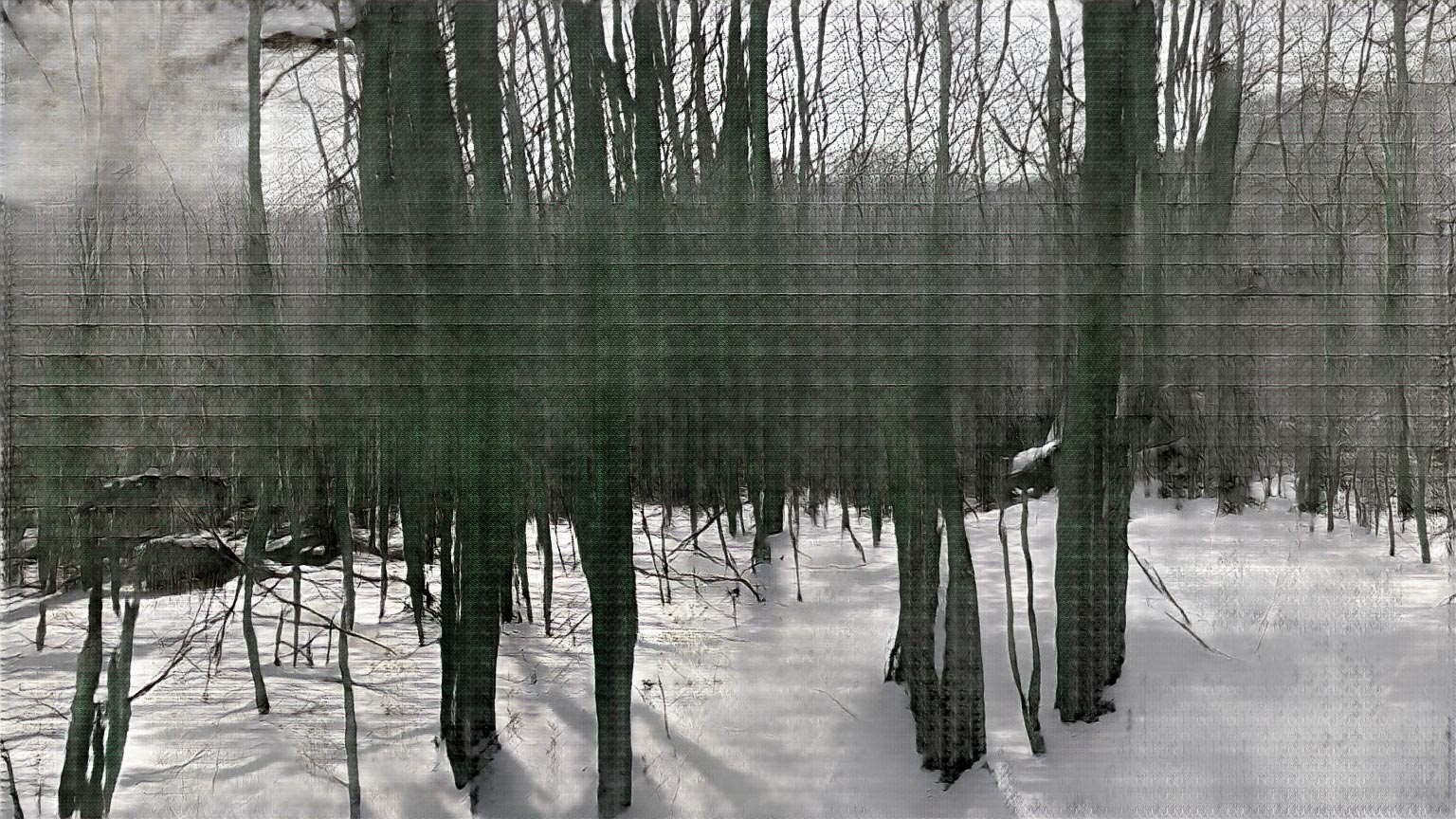 Winter Woods, AI artwork by David Young